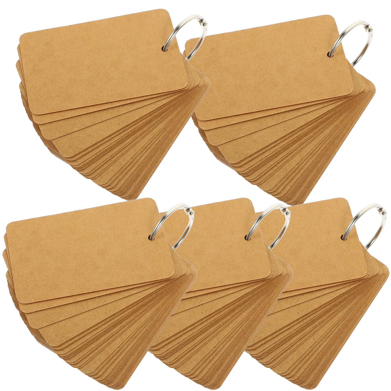 

5 Pcs Greeting Card Word Memory Cards Office Index Blank Paper Flash for Studying