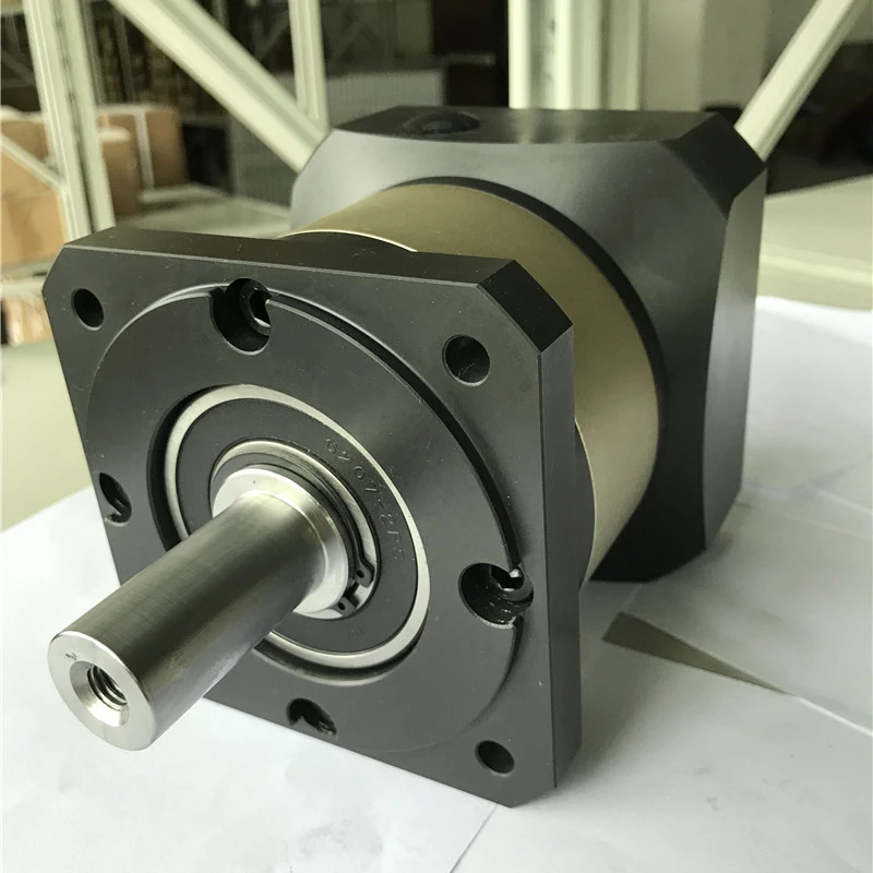 PF60 Spur Gear Planetary Gearbox Reducer Ratio 5:1 10:1 20:1 50:1 for 400w 60mm AC Servo Motor Input Shaft 14mm