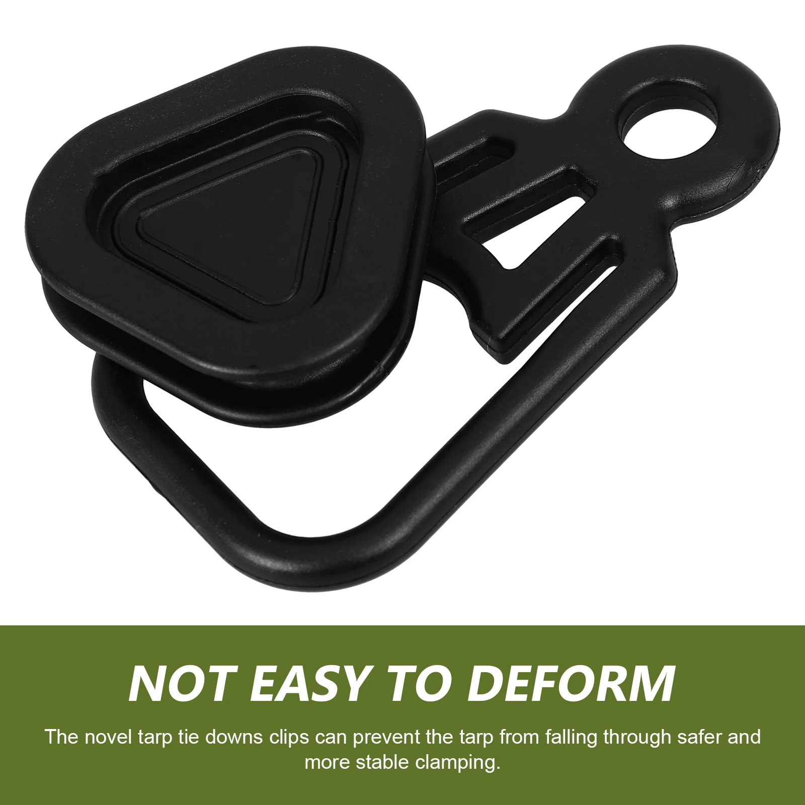 

10 Pcs Tent Fixing Buckle Tarp Clips Clamps Heavy Duty Awning Water Proof Plastic Curtain