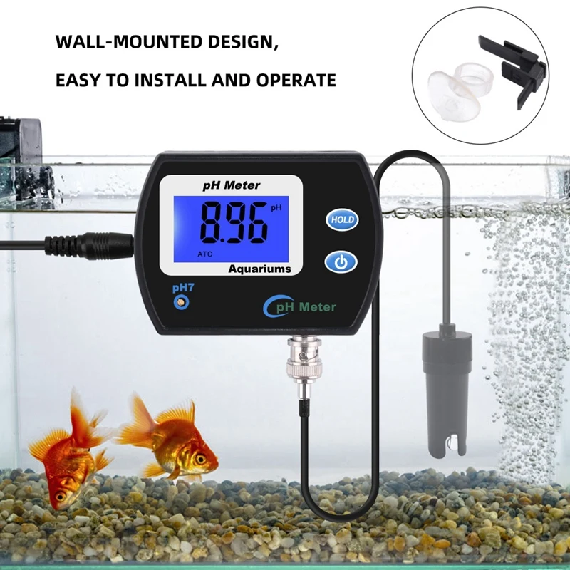 Accurate PH Meter For Aquarium Multi-Parameter Water Quality Monitor Online PH Monitor Acidometer