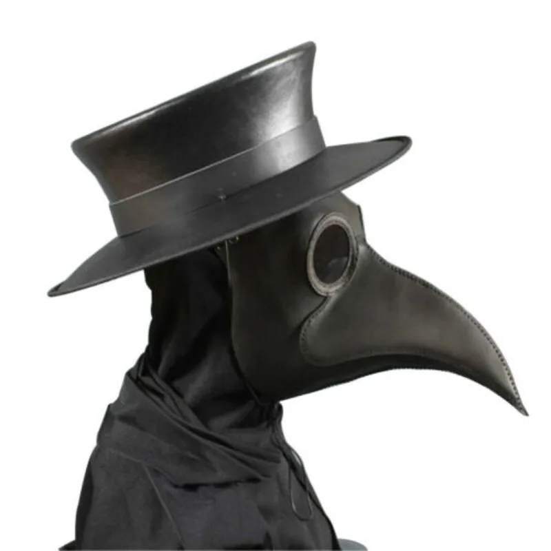 Halloween Adult Party Gothic Cosplay Masks Medieval Steampunk Doctor Bird Mask Latex Punk Masks Beak Event Performance Props