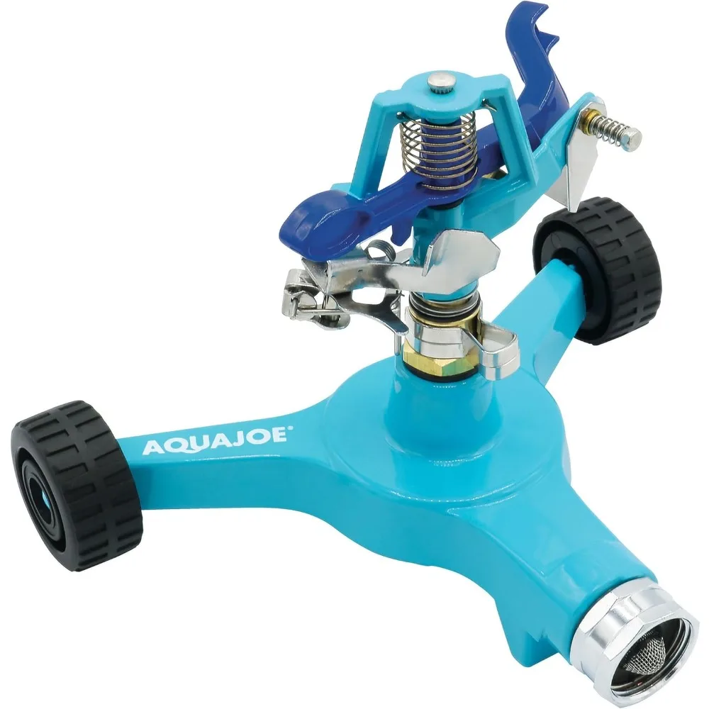 

aj-is6wb indestructible series metal impulse sprinkler w/wheeled 6-inch base