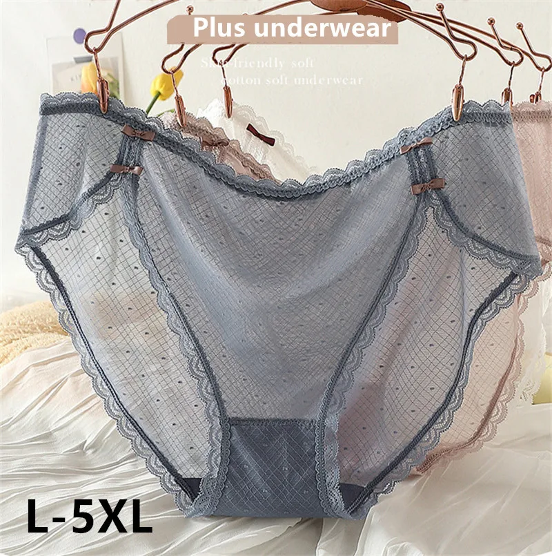 Sexy Underwear women\'s panties cheongsam high slit ropa de mujer Plus size lingerie for ladies court style lace bragas briefs