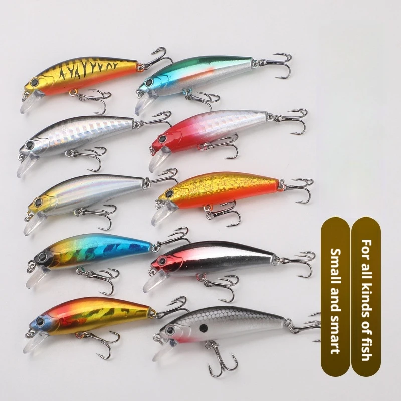 5cm 6.5g Lure Micro Minnow Long Cast Slow Sinking Vibrating Sinking Lure Bait For Black Bass Mandarin Fish Perch And Croaker