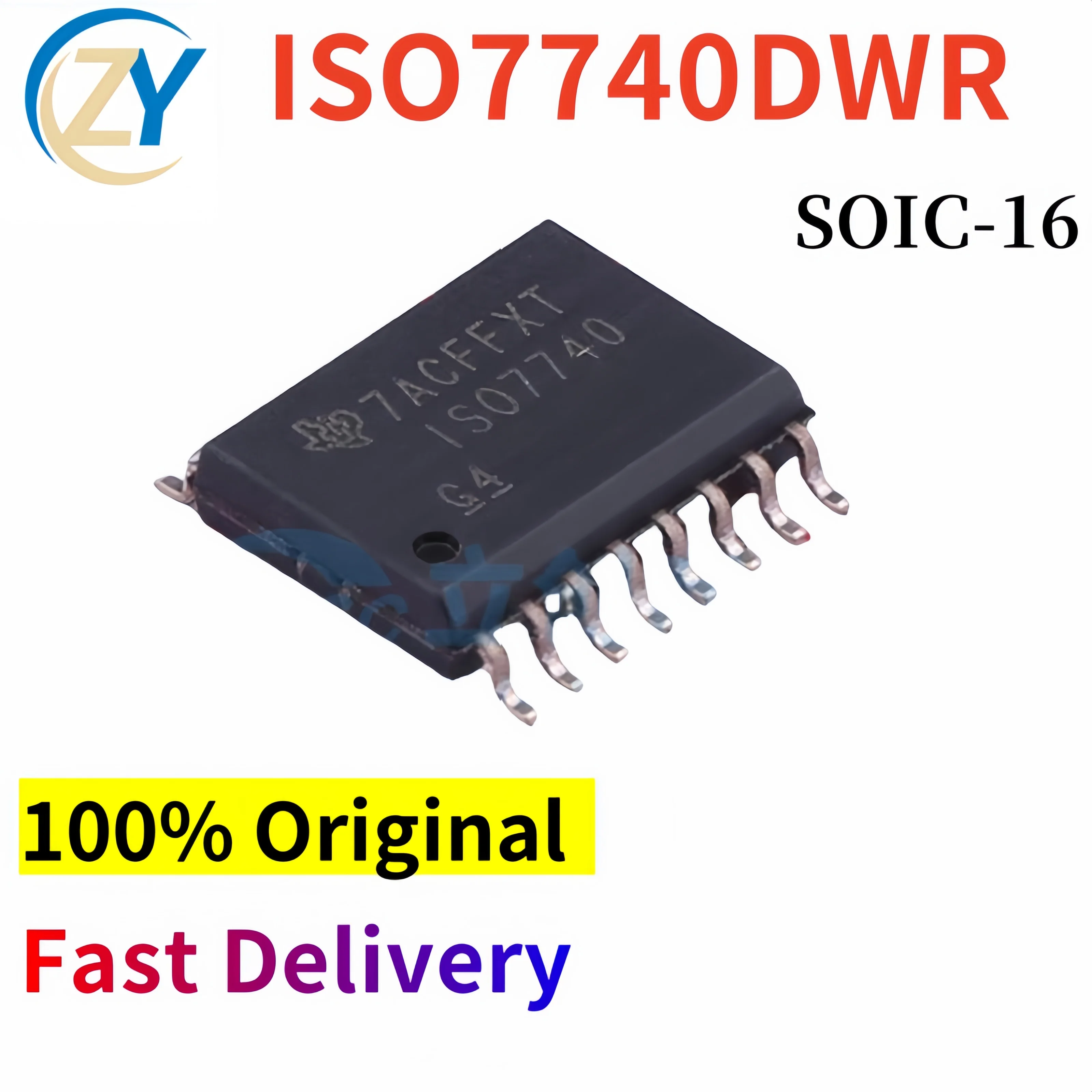 (2pcs) ISO7740 Digital Isolators ISO7740DWR SOIC16 2.25V-5.5V 100% Original & In Stock