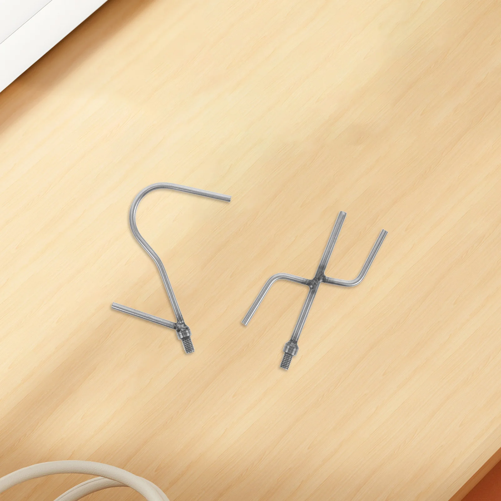 

2Pcs Closet Hook Accessories Replacement Hooks Convenient Quick Install for Clothes Rod Hanger Pole Home Office Store