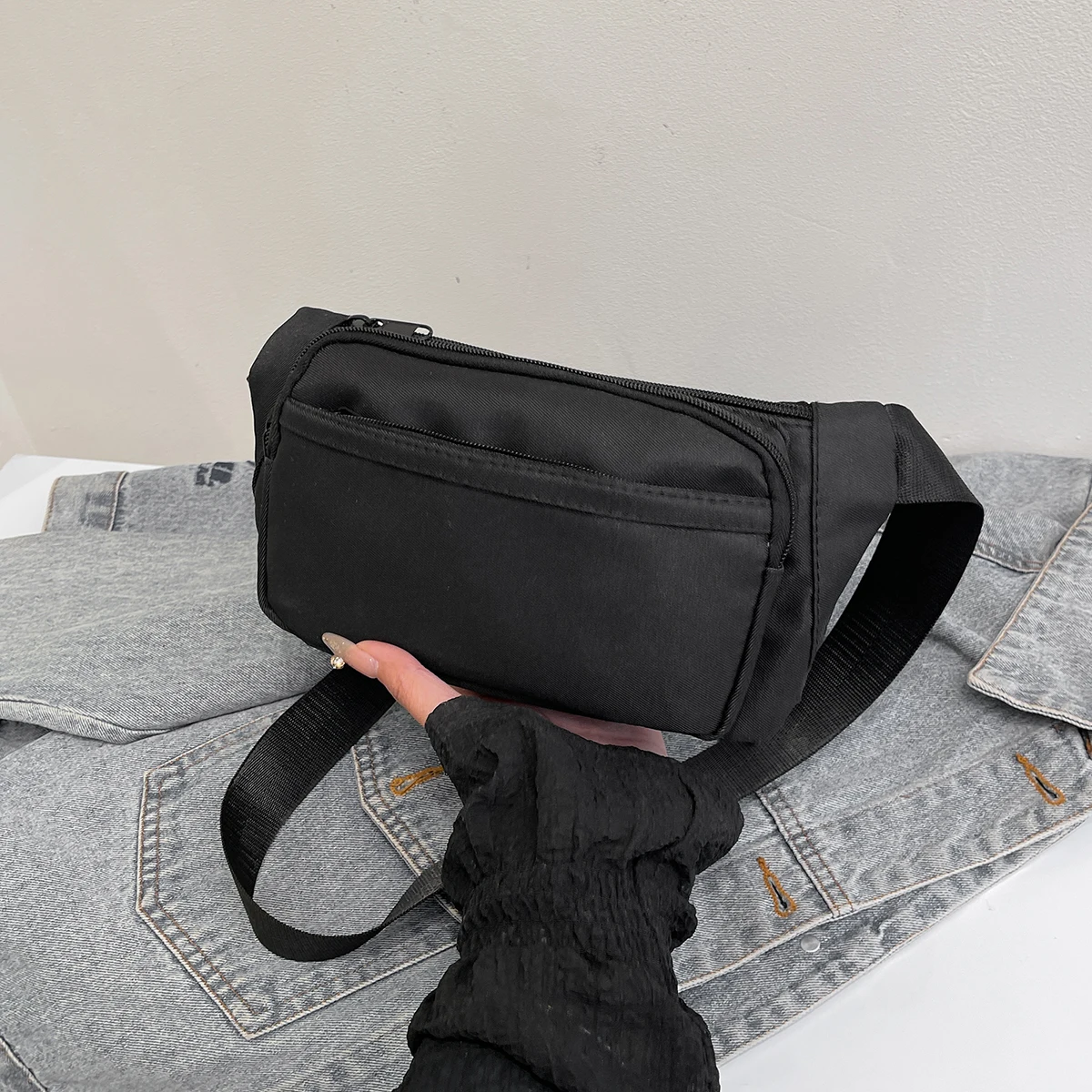 1Pcs Outdoor Sports Waist Bag Waterproof Pack Close Fitting Invisible Belt Fitness Anti Theft Mobile Phone Waist Bag Bottle