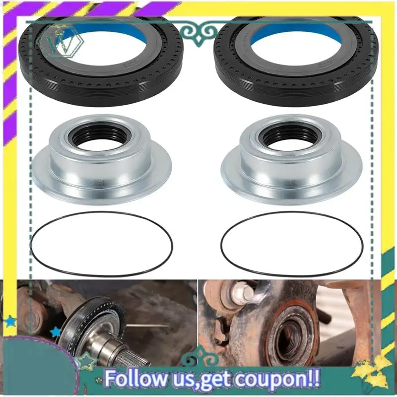 

Модернизированный комплект вакуумных уплотнений кулака передней оси и внешней трубки для Ford F250 F350 F450 F550 2005-2019, 2017426 2014835 54983