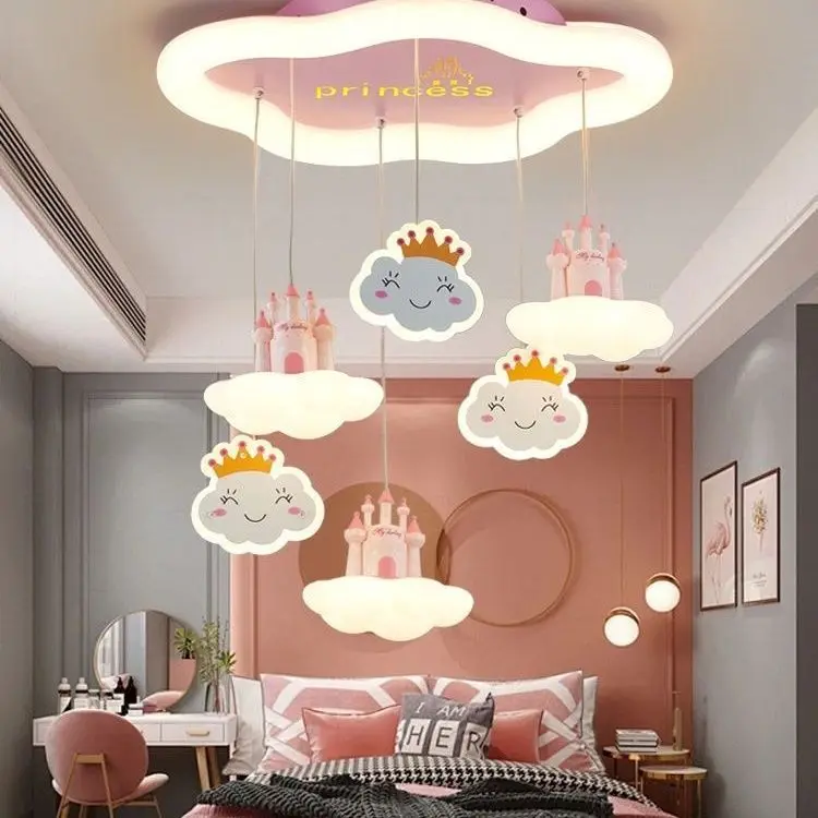 Bedroom Creative Cartoon Pink Castle Love Lamp