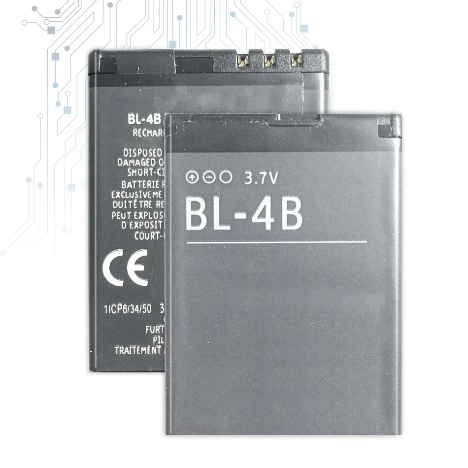 Li-ion Polymer Battery BL-4B For Nokia N76 5000 5320XM 7070 2505 2630 2660 2760 7088 2730 6111 N75 BL 4B 700mAh