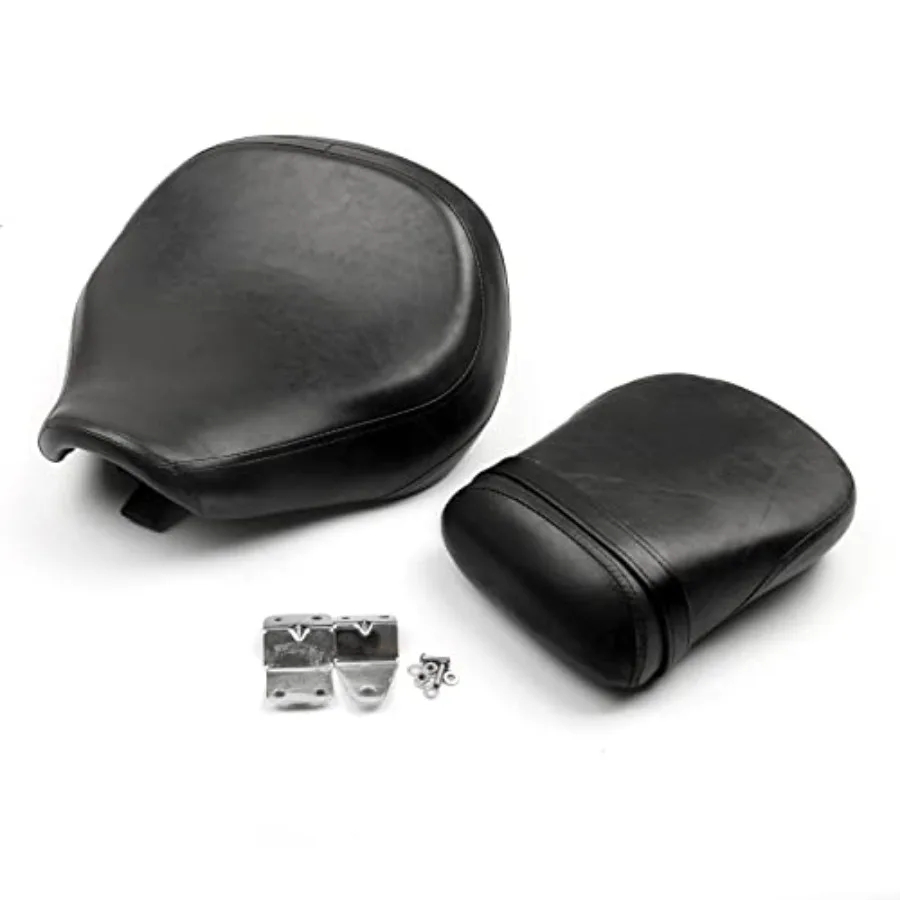

Front Rear Cushion Seat Set Synthetic Leather + Soft Foam Black Fits For Suzuki Boulevard C50 20042013 For Suzuki Volusia VL800