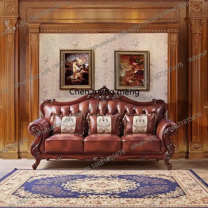 

Новые винтажные диваны для гостиной в европейском стиле, коричневые кресла-лаунж, роскошные диваны для гостиной в стиле середины века, мебель для салона