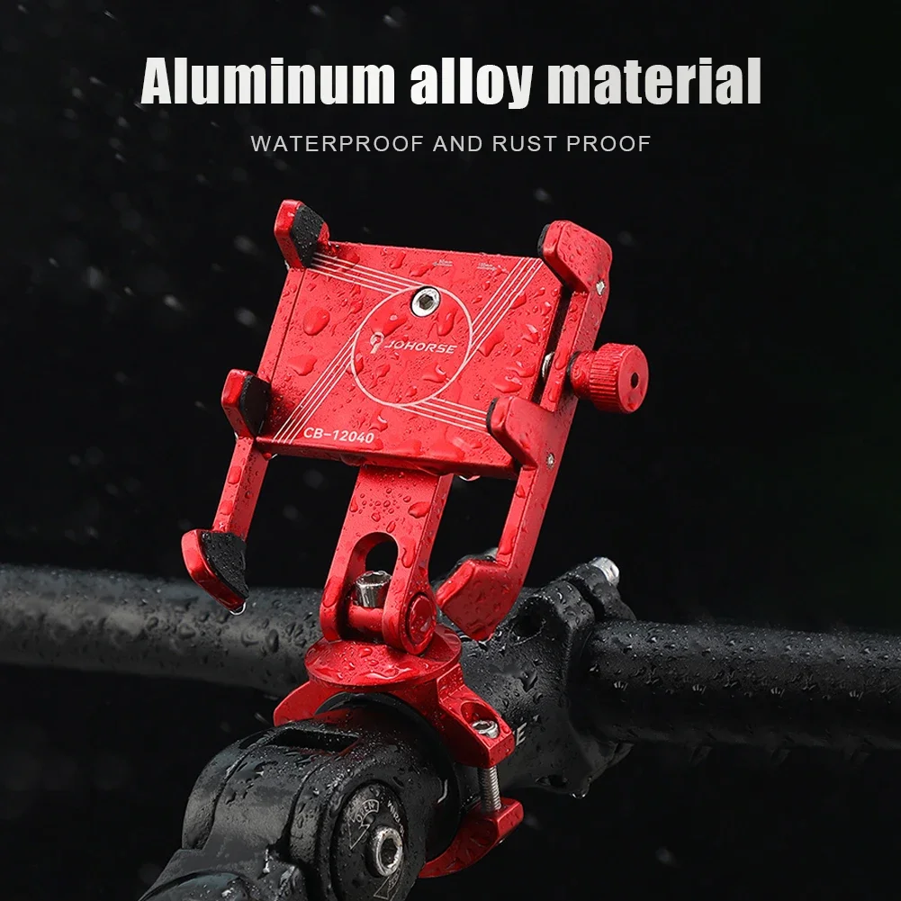 Fahrrad-Handyhalterung aus Aluminiumlegierung, rutschfeste Fahrrad-Telefonhalterung, drehbare Fahrrad-Lenkerhalterung für Vorbau/Lenkerhalterung