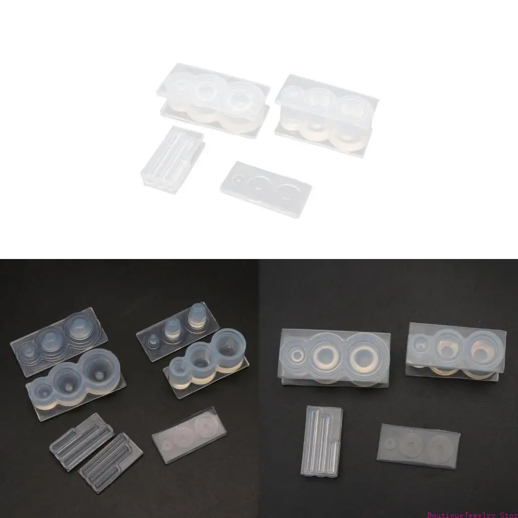 E1PE Cup Resin Mold Silicone Epoxy Mold with Lid Jewelry Storage Box Molds for DIY Jewelry Box Bottles Epoxy Casting