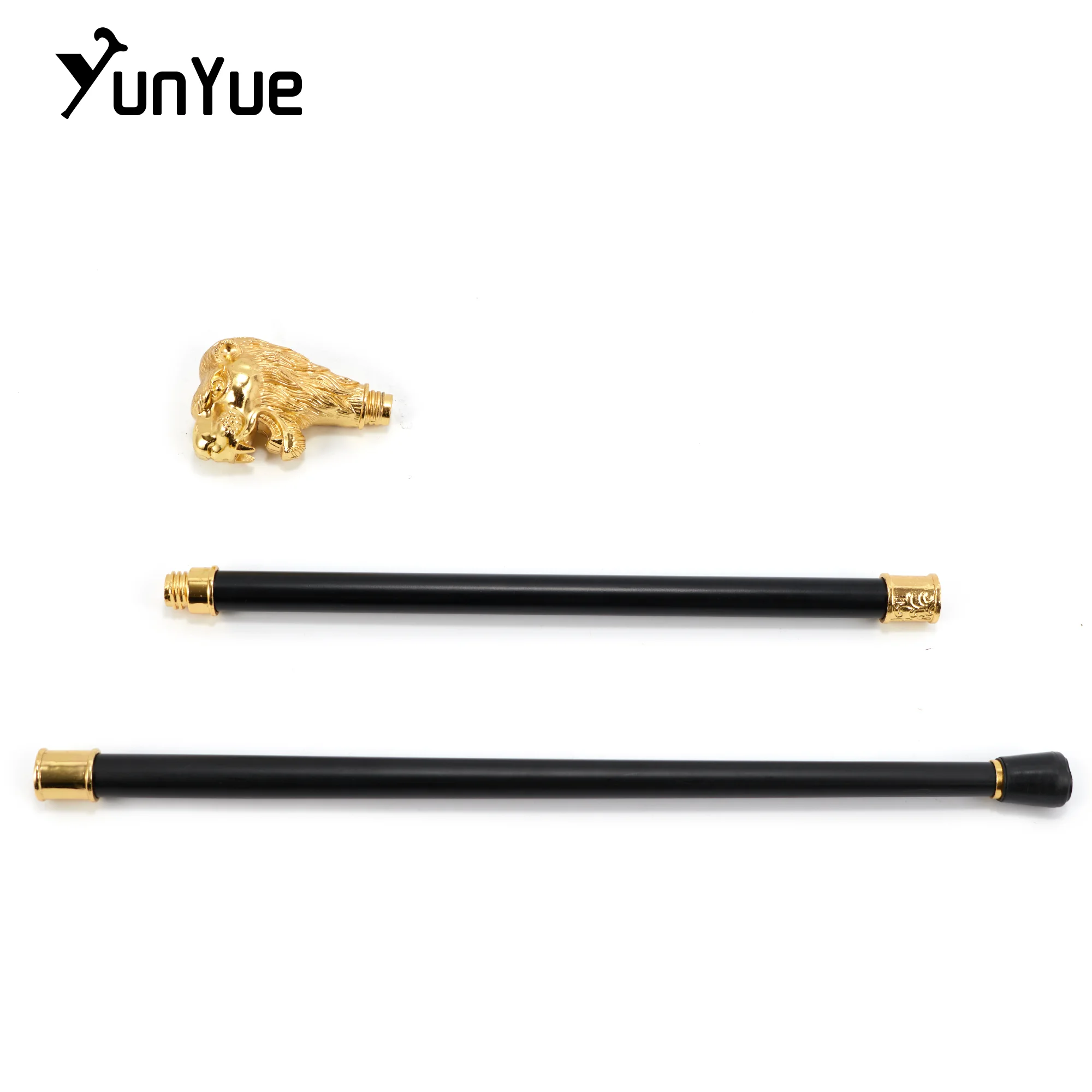 الذهب الأسد الملك رئيس موضة عصا للمشي للحزب ديكور عصا للمشي شهم أنيقة تأثيري قصب كروسييه المقبض 93 سنتيمتر #6