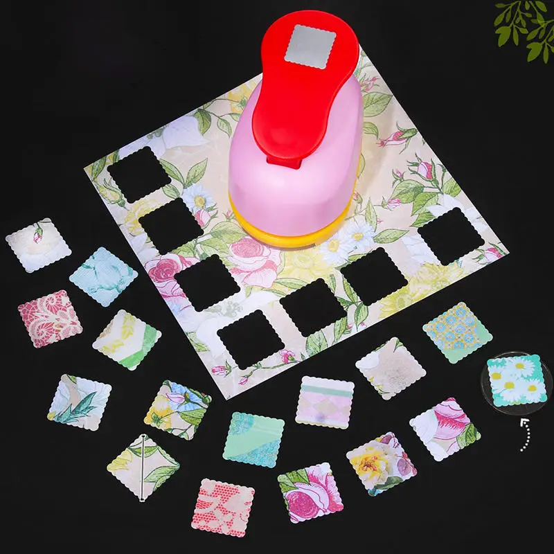 Wykrojniki do scrapbookingu DIY w losowych kolorach, maszyna do wytłaczania, dziurkacz do papieru, zaokrąglacz, narzędzie do rękodzieła