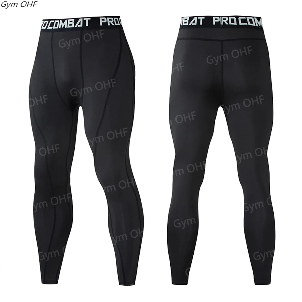 Leggings Men Gym Running Tights Men Compression Pants Fitness Jogging Long Trousers Yoga Training Bottoms