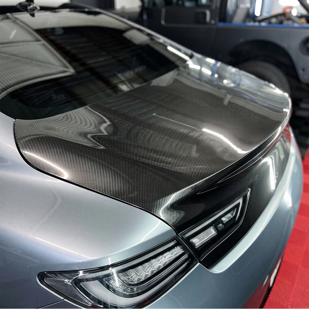 

DIY 6D Carbon Fiber Black Car Trunk Lid Wrap Film Sticker Auto Vinyl Decal Air Bubble Free Self Adhesive Car Tuning Accessories