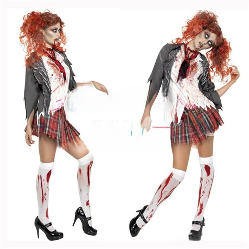 

New Nurse Costume Women's Zombie Halloween Costume Student Zombie Outfit Ghost Costume Zombie Outfit Stage Performance
