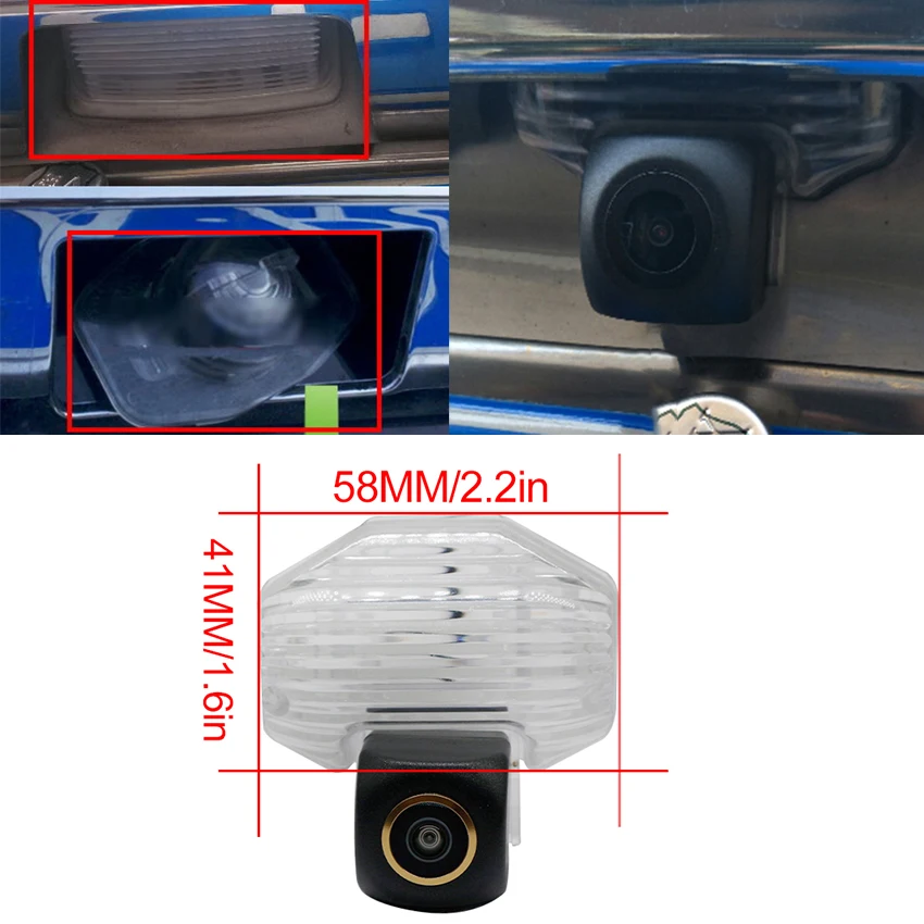 Rear camera For Toyota Corolla Fielder wagon 2007~2018 Reverse Golden Wide Angle camera HD CCD Night Vision license plate camera