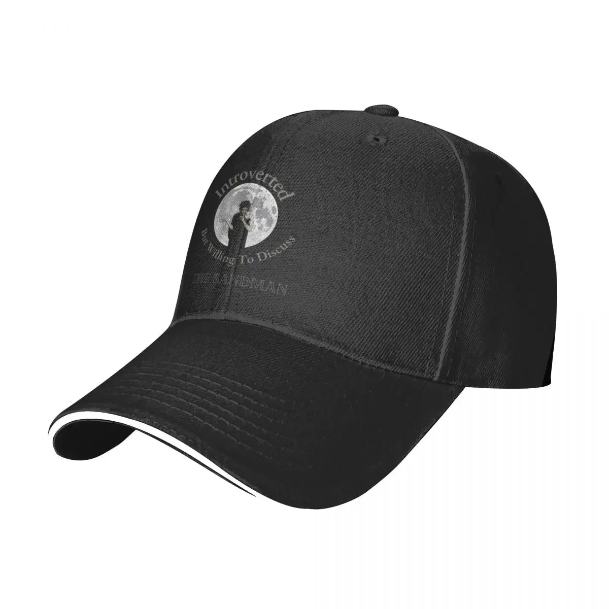 Introverted But Willing To Discuss The Sandman Baseball Cap black derby hat Beach Outing Trucker Hats For Men Women's