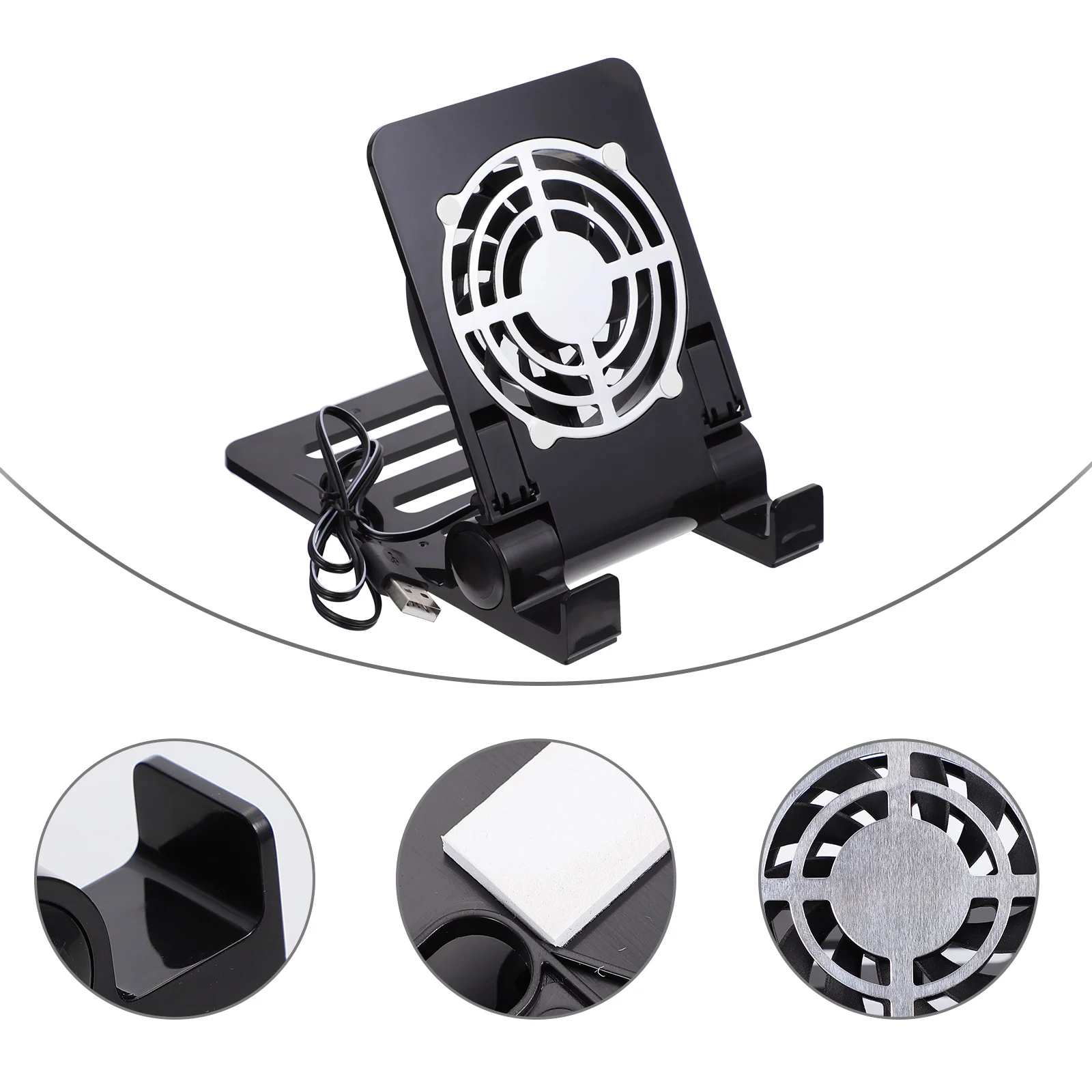 

Desktop Flat Cooling Laptop USB Gadgets Motor Powered Practical Phone Radiators