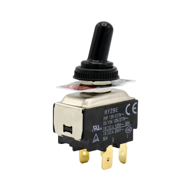 Industrial Toggle Switches 4 Pin Designs Heavy Duty 4 Pin Toggle Switches Simple Installation for Home & Workshop Use 37JD