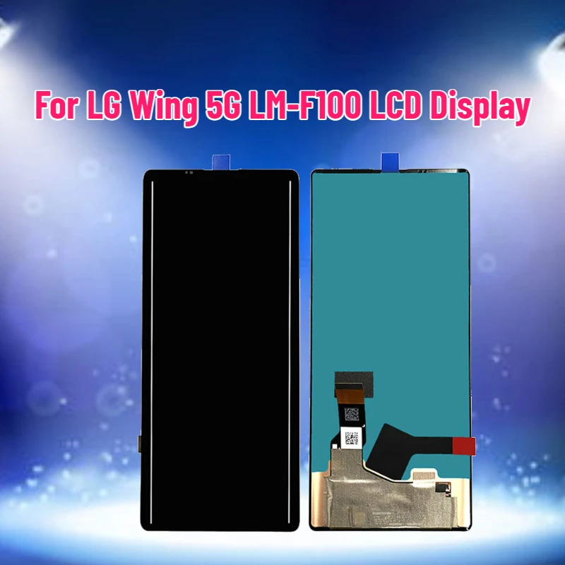 

Display for LG Wing 5G LM-F100 LCD Display Touch Screen Digitizer Assembly for Wing 5G Screen Replacement Parts
