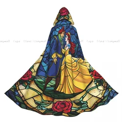 Witch Cloak Beauty And Beast Fairytale Glass Halloween Cosplay Costume Unisex Adult Cloak Retro Ages Cape