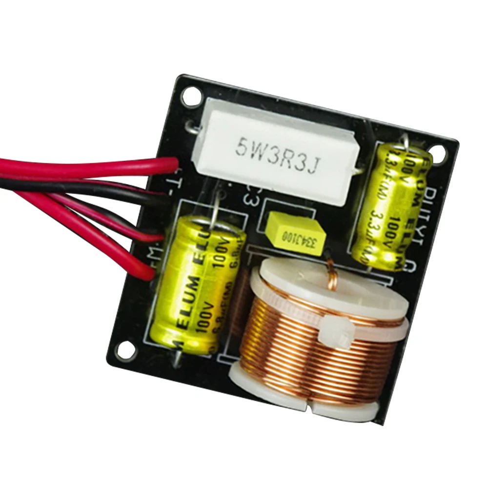 50W 2Way Crossover Audio Speaker Treble Bass Frequency Divider For Subwoofer Of 3Inch Speaker 4-8OHM 3.3KHz