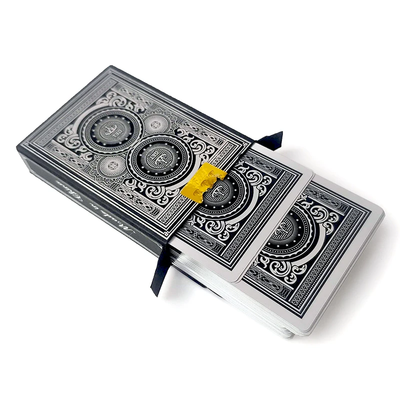 2 Pcs/Lot Gold Silver PVC Thicker Full Plastic Playing Cards Waterproof Durable Poker Cards Game Deck Poker Set Magic Cards