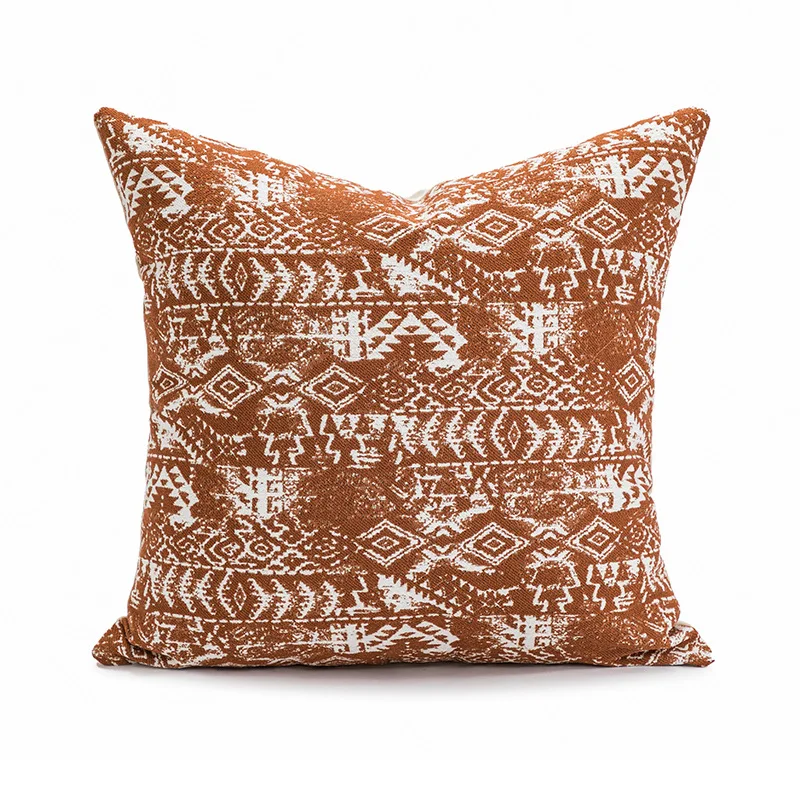 Pillow Living Room Sofa Cushion Bedroom Window Cushion Waist Pillow Light Luxury Jacquard Pillow Cover