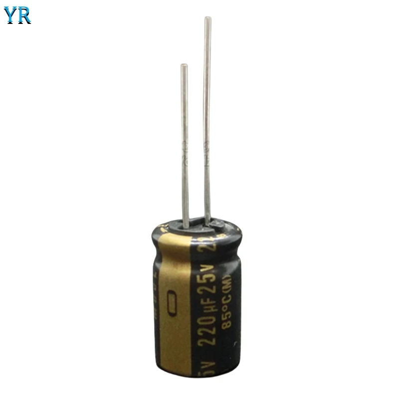 Imagem -02 - Capacitor de Áudio Hi-fi Nichicon Série Muse kz Pés de Cobre 25v 220uf 12.5x20 mm Unidades