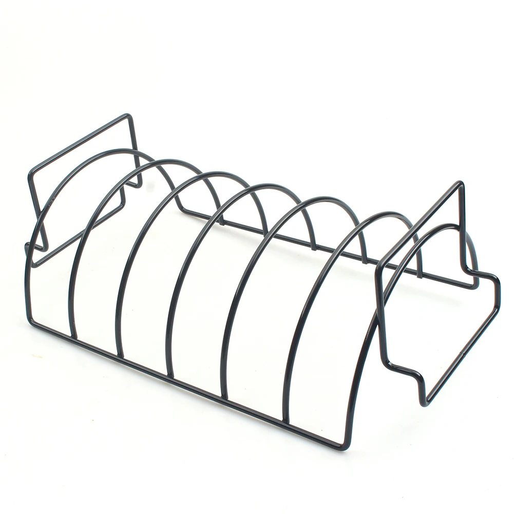 Innovative Grill Rack Perfectly Designed to Cook Up to 6 Rib Racks While Promoting Even Heat Distribution For Best Results