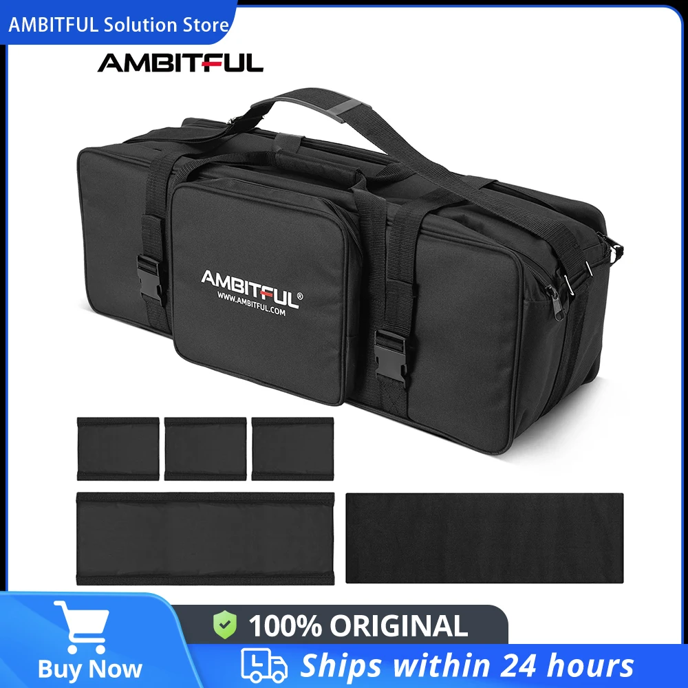 AMBITFUL Portable Carry Bag Studio Flash Light & Tripod Light Stand Carry Bag for Photography Studio Flash Bag Kits