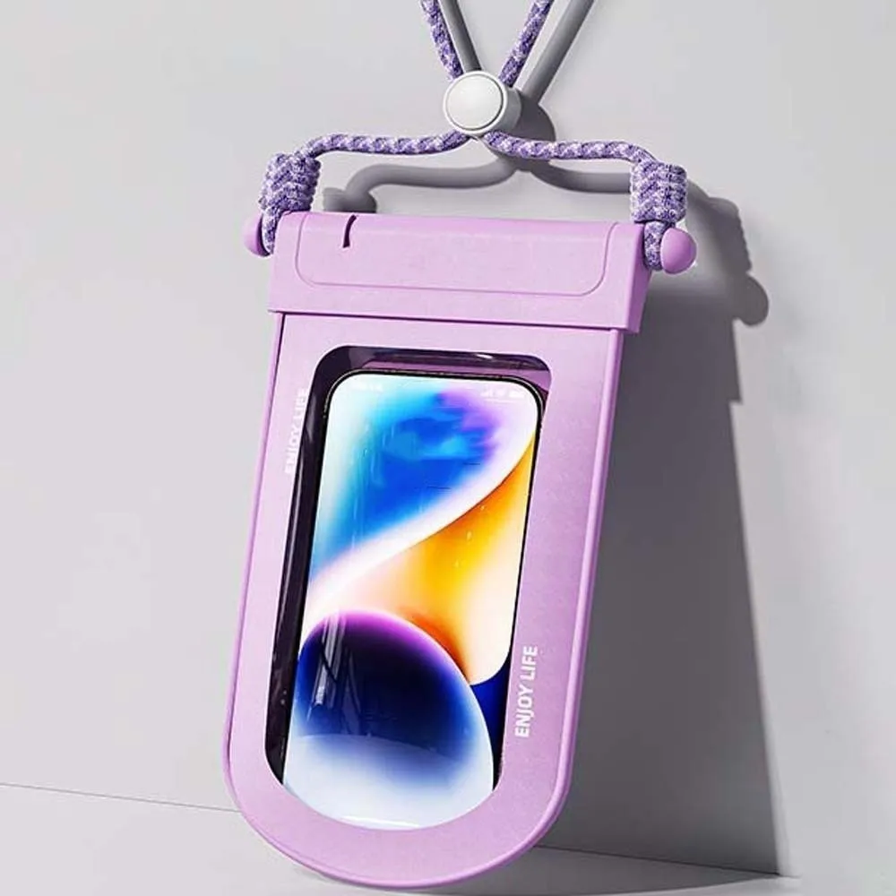 Adjustable Strap Waterproof Phone Pouch Lightweight Sealed Crossbody Dry Bag ABS Large Capacity Transparent Hanging Neck Bag view 4