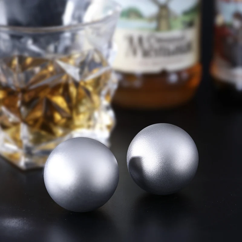 Tiartisan 40mm Titanium Ice Ball Reusable Quick Freeze Ice Cubes Outdoor Camping Portable Wine Whiskey Round Chilling Stones - view 6