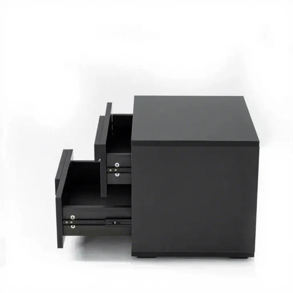 Modern, safe and stylish secret storage gun safe holder, hidden compartment bedside table for storing valuables