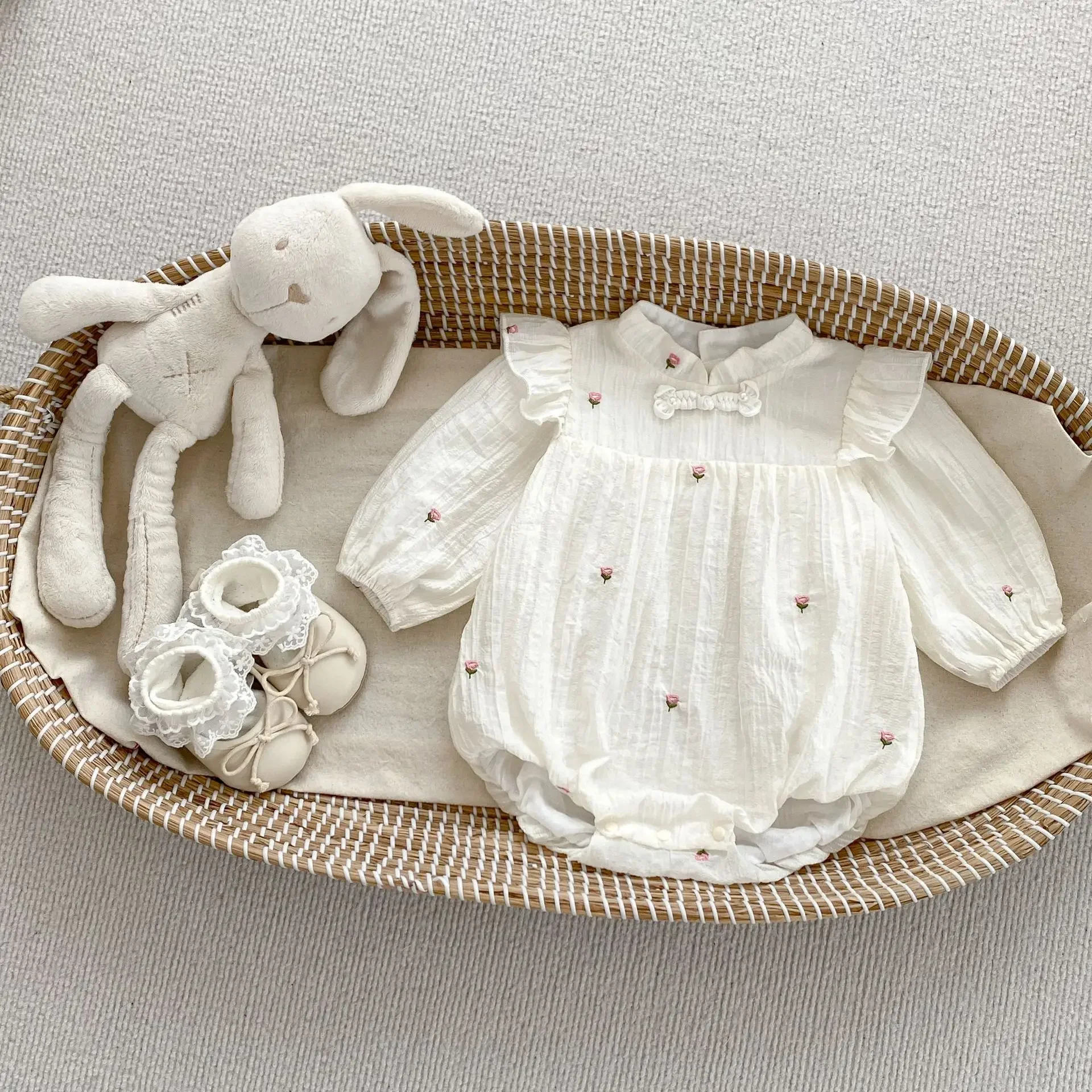 Новый комбинезон в китайском стиле для девочек 0-3 лет