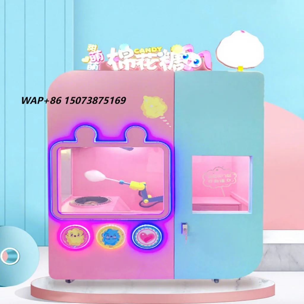 QDMECH Full Automatic Paper Straw Sugar Making Candy Machine Professional Vertical Flower Vending