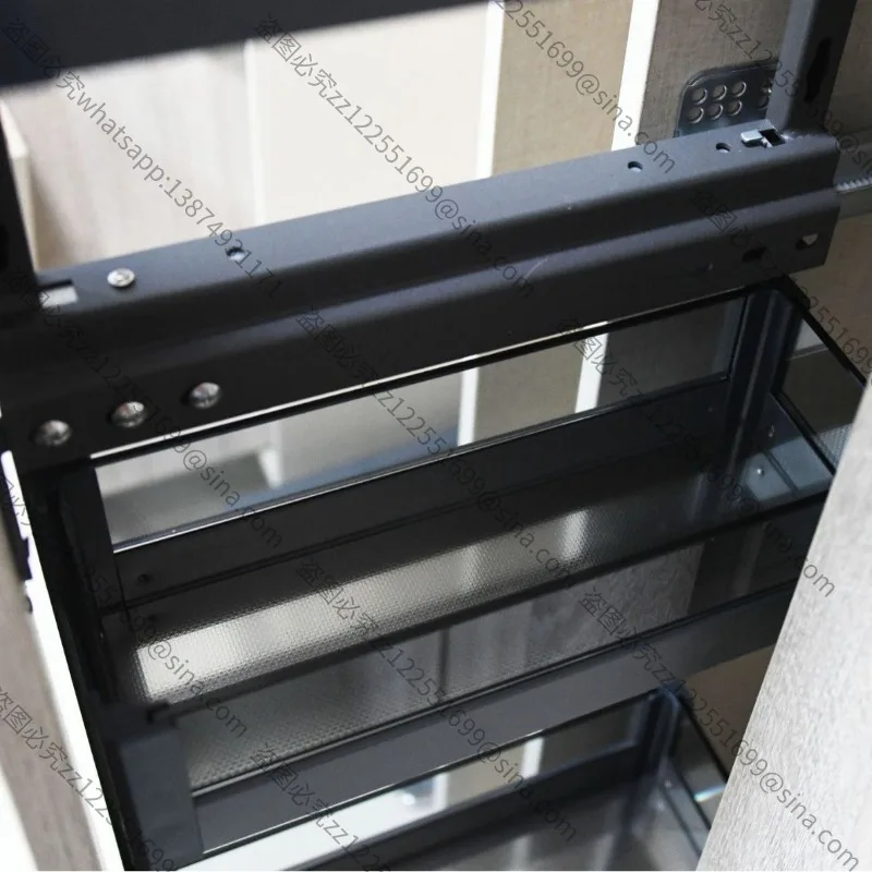 Suitable for Very Shallow, Medium and High Cabinets, Side-mounted Small Space Cabinets, Glass Multi-layer Drawers