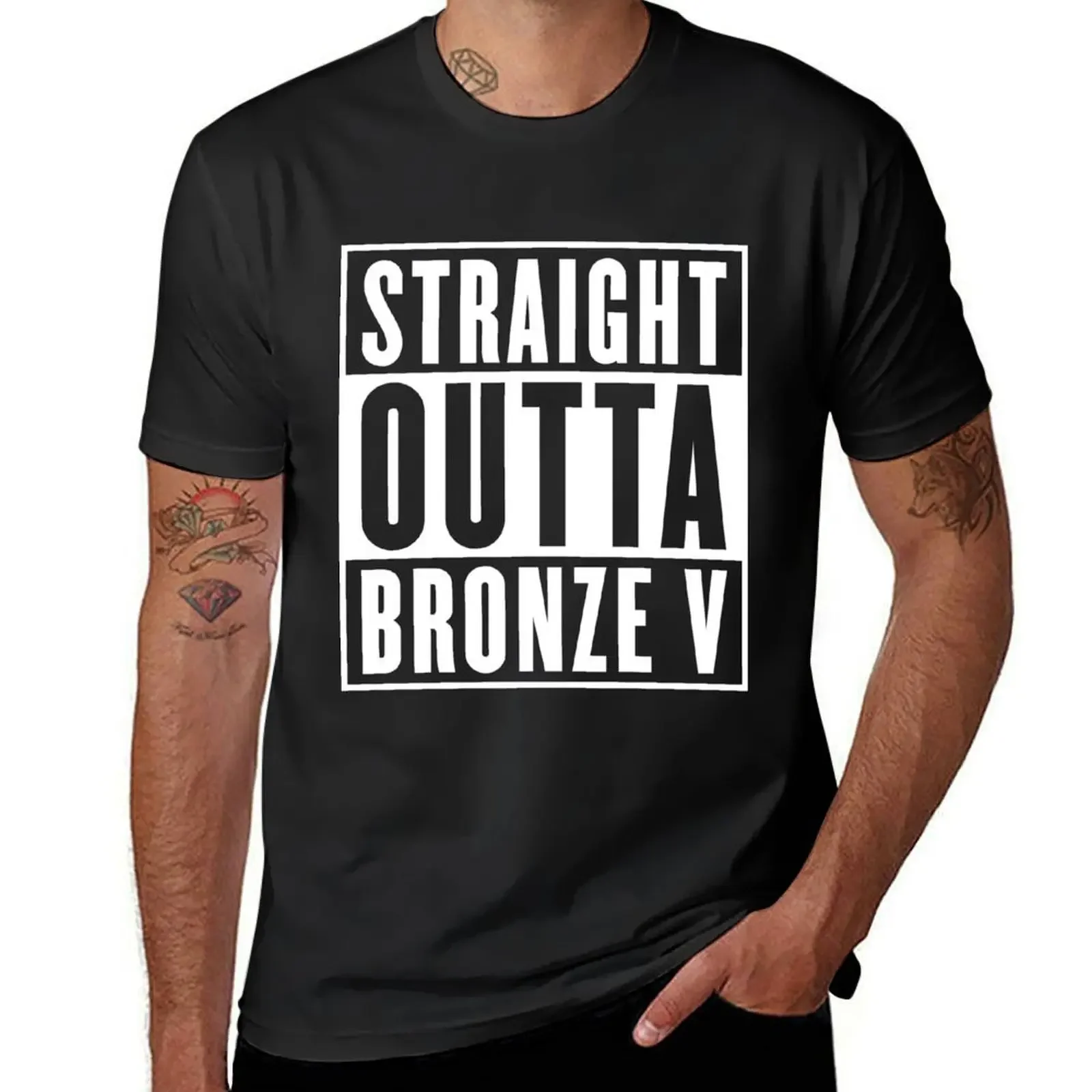 

STRAIGHT OUTTA BRONZE V T-Shirt customizeds for a boy vintage t shirts mens white t shirts