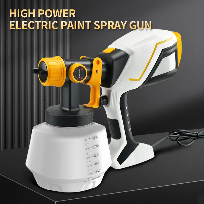 

1200ML 110V/230V 600W Electric Spray Gun Household HVLP Paint Sprayer For Auto Furniture Steel Coating Fence AirBrush