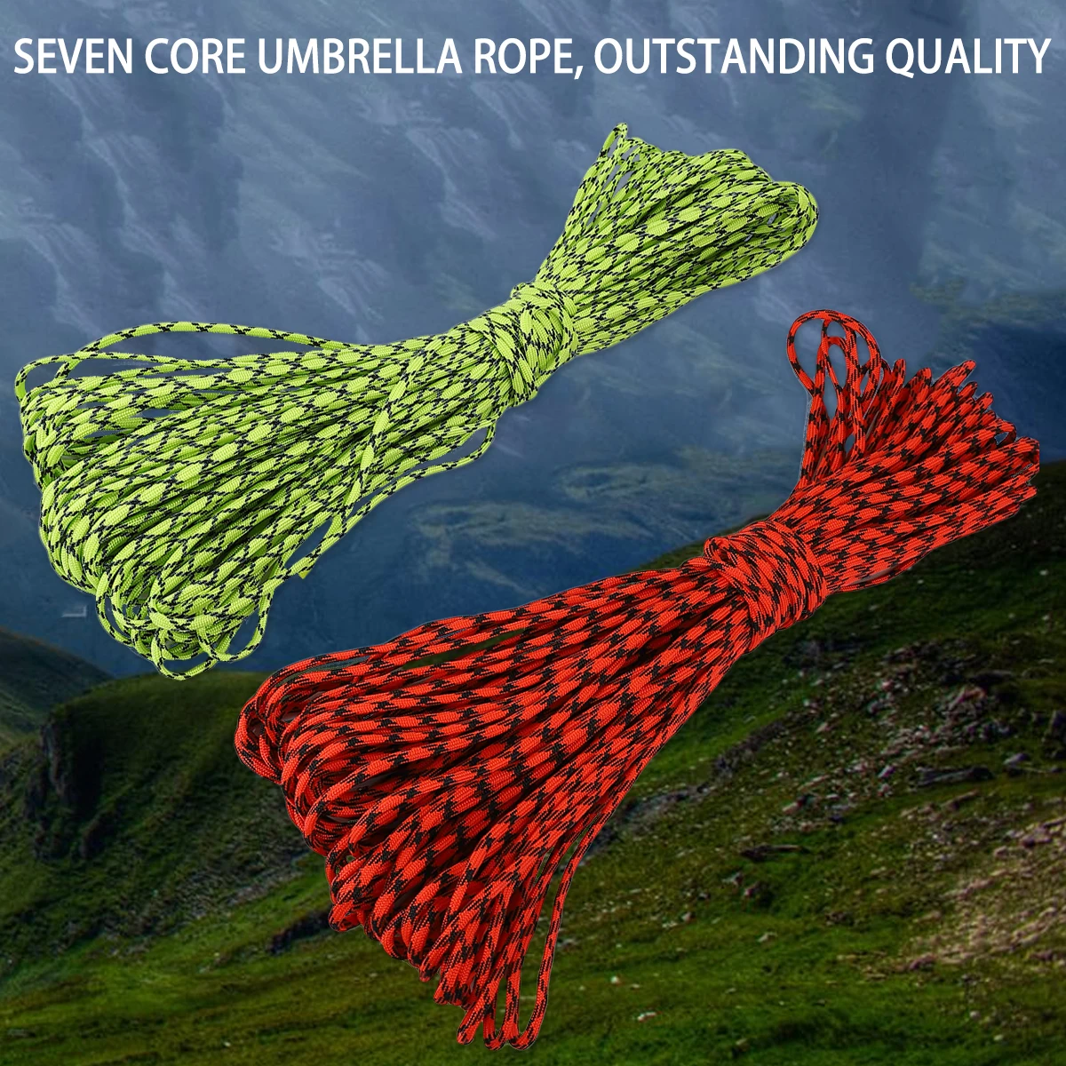 

2pcs Diameter 5mm Cores 31m Paracord Survival Parachute Cord Lanyard Camping Climbing Camping Rope Hiking Clothesline fo