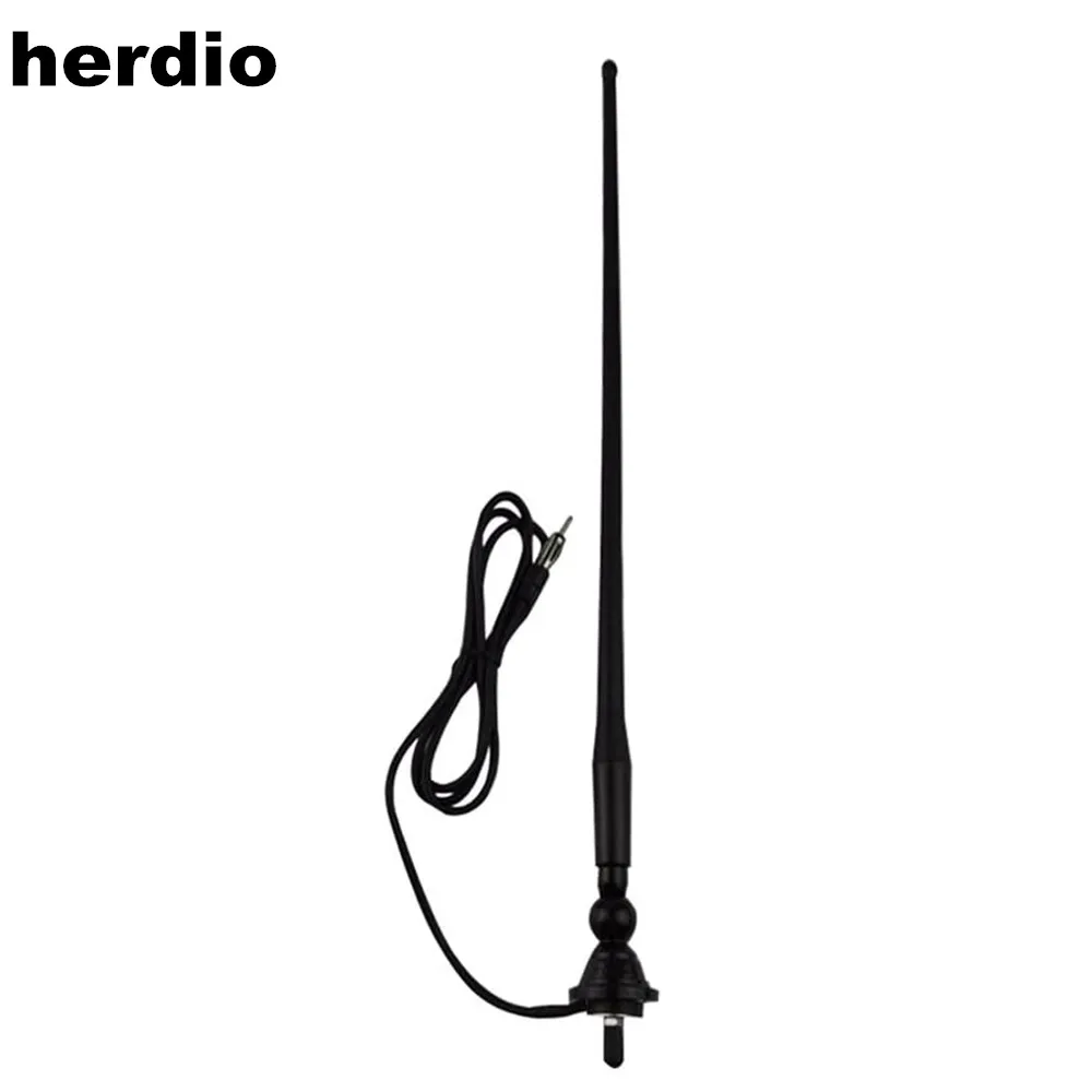 

Herdio Waterproof Marine Antenna Rubber Duck Dipole Flexible Mast FM AM Antenna for Boat Radio Car ATV UTV RZR SPA-Black