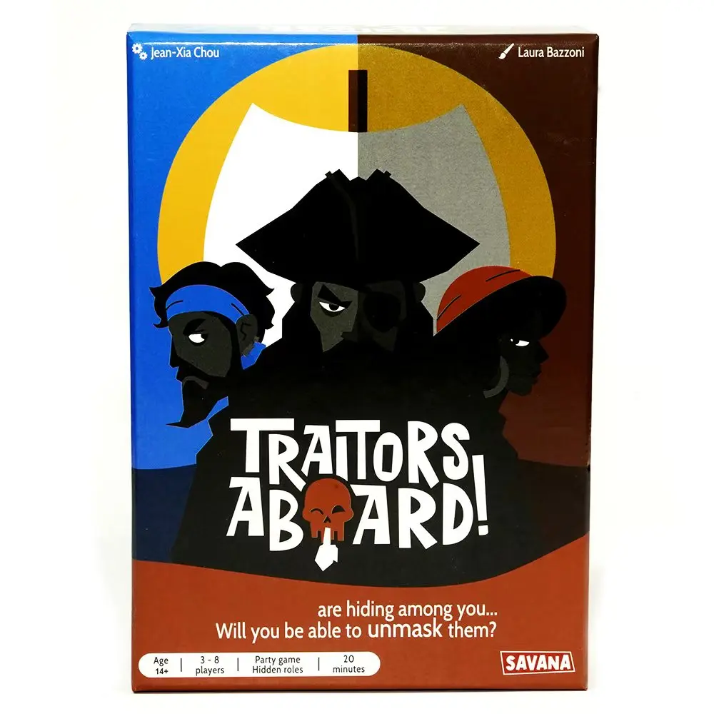 Traitors Aboard Game Award Winning Secret Identity Party Game Fun Strategy Bluffing and Betrayal Popular Games for 3-8 Players