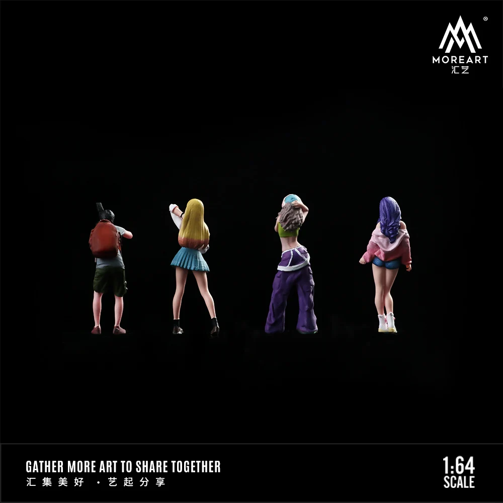 More Art 1:64 Action Figure Set,Street Shot Beauty Doll Set Decoration Figure Model For Display & Collection & Gift