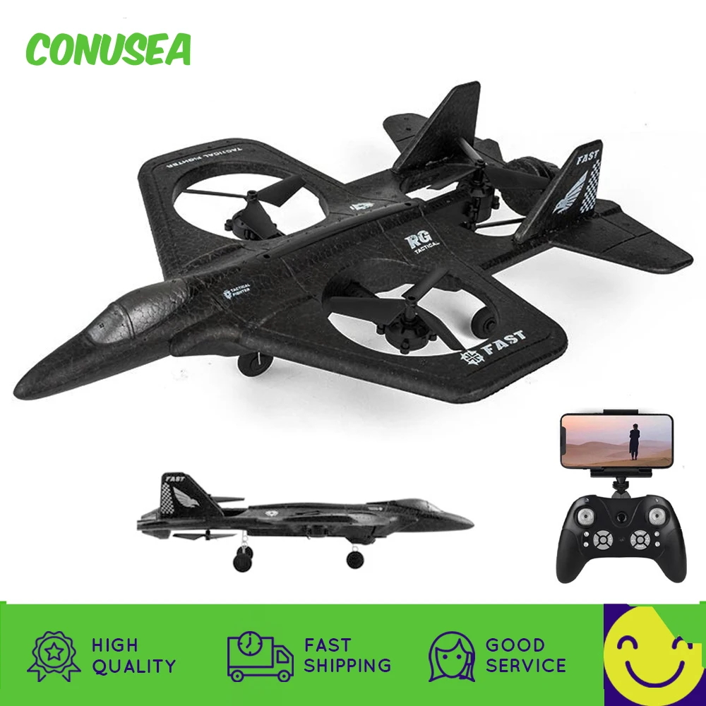 

Rc Plane Drone with Camera HD1080P Remote Control Quadcopter 2.4G Aerial Photography Airplane Aircraft Combat Gliding Model Toy