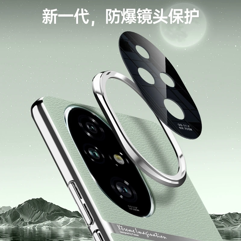 Honor 200 Pro용 럭셔리 휴대폰 케이스, 세련된 전기 도금 가죽 커버, 카메라 보호 쉘, Honor 200 100 100Pro 5G 용