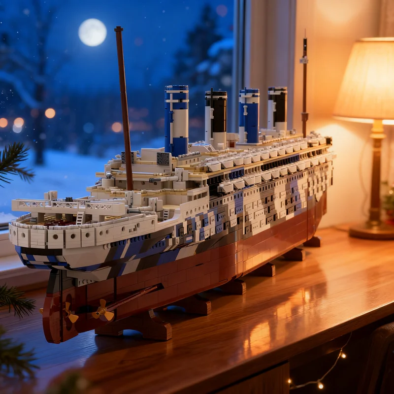 9783pcs MOC RMS Olympic Creator Designer Model Building Blocks Architecture Craft Birthday Brick Education Art DIY Collection